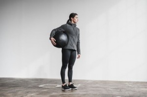 Nobull Arctic Zip-up Jacken Damen Dunkelgrau | CUZH-61749