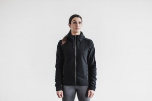 Nobull Arctic Zip-up Jacken Damen Schwarz | LWIQ-82704