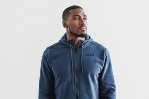 Nobull Arctic Zip-up Jacken Herren Grau Blau | NXBH-82936
