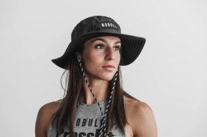 Nobull Boonie Hüte Damen Schwarz | GCUA-46795