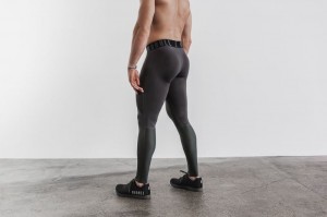 Nobull Compression Strumpfhose Herren Dunkelgrau | THBD-60124