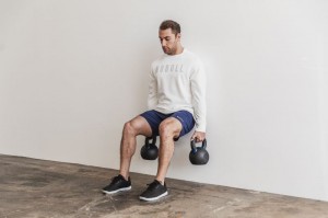 Nobull Crew Sweatshirt Herren Weiß | AEXJ-20659
