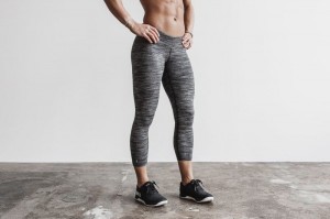 Nobull Crop Strumpfhose Damen Schwarz | SYJW-76392
