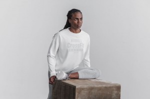 Nobull Crossfit Games® 2021 Crew Sweatshirt Damen Weiß | LTCQ-37295