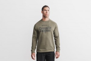 Nobull Crossfit Games® 2021 Crew Sweatshirt Herren Grün | KZNU-29408