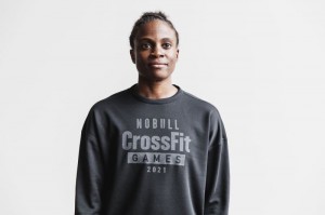 Nobull Crossfit Games® 2021 Crew Sweatshirt Damen Schwarz | HDVC-20476