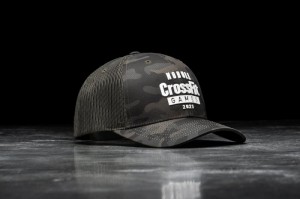 Nobull Crossfit Games® 2021 Curved-brim Trucker Hüte Damen Grün Camouflage | LBHV-89461