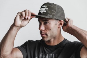Nobull Crossfit Games® 2021 Flache-brim Trucker Hüte Herren Grün Camouflage | FLPI-95482
