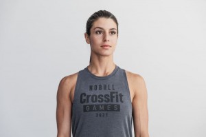 Nobull Crossfit Games® High-neck Muskelshirt Damen Tiefesgrau | RJWA-62074
