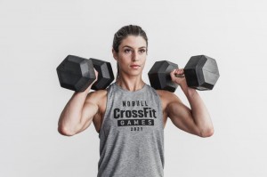 Nobull Crossfit Games® High-neck Muskelshirt Damen Grau | DLHX-67412