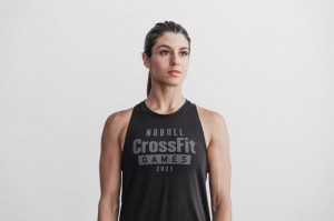 Nobull Crossfit Games® High-neck Muskelshirt Damen Schwarz | IEHP-61325