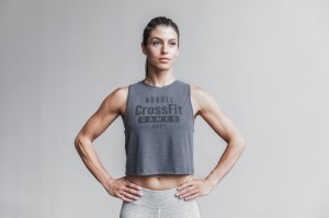 Nobull Crossfit Games® Muscle Muskelshirt Damen Tiefesgrau | FYLU-40381