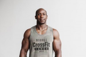 Nobull Crossfit Games® Muskelshirt Herren Grün Camouflage | XEVQ-47193