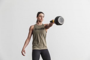 Nobull Crossfit® High-neck Muskelshirt Damen Grün | UNOH-05819