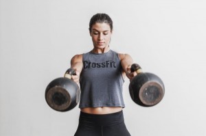 Nobull Crossfit® Muscle Muskelshirt Damen Tiefesgrau | QHDN-32794