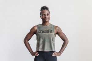 Nobull Crossfit® Muscle Muskelshirt Damen Grün Camouflage | ZVKC-92850