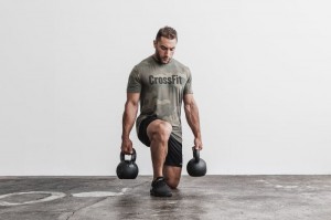 Nobull Crossfit® Tee (Camo) T-shirts Herren Grün Camouflage | HWOI-28603