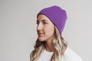 Nobull Fitted Beanie Hüte Damen Helllila | FPTD-74869