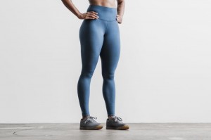 Nobull High-Rise Strumpfhose Damen Blau | FZGB-23560
