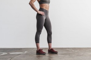 Nobull High-Rise Strumpfhose Damen Dunkelgrau | CAWO-59368