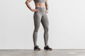 Nobull High-Rise Strumpfhose Damen Grau | UNJL-84029