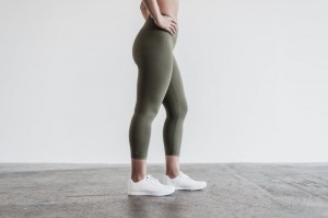 Nobull High-Rise Strumpfhose Damen Grün | BDNZ-76805