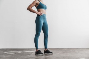 Nobull High-Rise Strumpfhose Damen Türkis | HNVY-13027