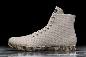 Nobull High Tops Sportschuhe Damen Beige | SHXM-57234