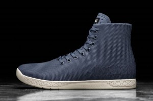 Nobull High Tops Sportschuhe Damen Navy Weiß | NEPH-20637