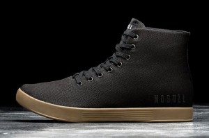 Nobull High Tops Sportschuhe Damen Schwarz Dunkel | APXQ-83719