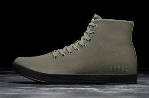 Nobull High Tops Sportschuhe Herren Dunkelgrün Schwarz | MAWV-07146
