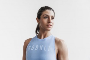 Nobull High-neck Muskelshirt Damen Blau | ERXH-95824