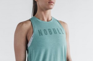 Nobull High-neck Muskelshirt Damen Blau | UEKO-19508