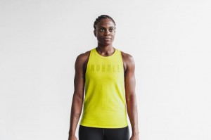 Nobull High-neck Muskelshirt Damen Gelb | TZQE-67143