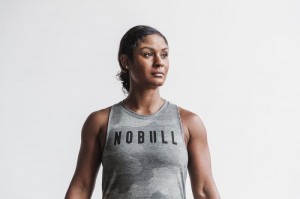 Nobull High-neck Muskelshirt Damen Grau Camouflage | GAZO-53147