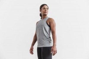 Nobull High-neck Muskelshirt Damen Grau | QNYH-04831