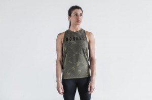 Nobull High-neck Muskelshirt Damen Grün | GHQM-86145
