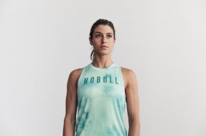 Nobull High-neck Muskelshirt Damen Helltürkis | CLJM-45273