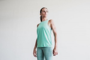 Nobull High-neck Muskelshirt Damen Helltürkis | VJAE-94623