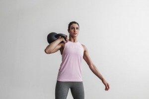 Nobull High-neck Muskelshirt Damen Rosa | OMLP-39702