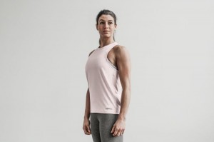 Nobull High-neck Muskelshirt Damen Rosa | DIZO-23056