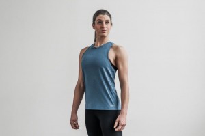 Nobull High-neck Muskelshirt Damen Tiefestürkis | FKOY-67204