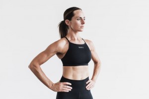 Nobull High-neck Sport BH Damen Schwarz | KEQU-83529