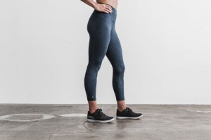 Nobull High-rise 7/8 Strumpfhose Damen Midnight Heather Matte | QLDC-34715