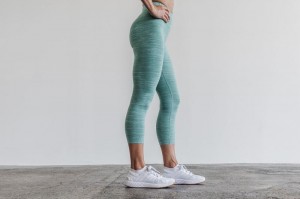 Nobull High-rise Crop Strumpfhose Damen Blau | YJXQ-42871