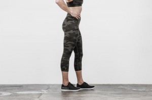 Nobull High-rise Crop Strumpfhose Damen Grau Camouflage | ORDS-10538