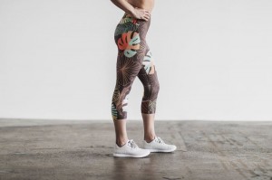 Nobull High-rise Crop Strumpfhose Damen Oasis | AIQR-03846