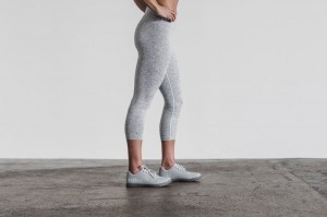 Nobull High-rise Crop Strumpfhose Damen Weiß | XVQI-72983