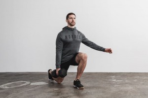 Nobull Hoodie Herren Tiefesgrau | GLDM-93152