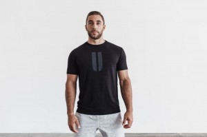 Nobull Horns Tee T-shirts Herren Schwarz | KZDJ-29057